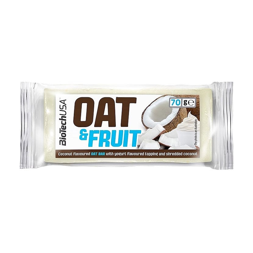 

Протеїновий батончик BioTechUSA Oat & Fruit Bar Кокос та йогурт, 70 г
