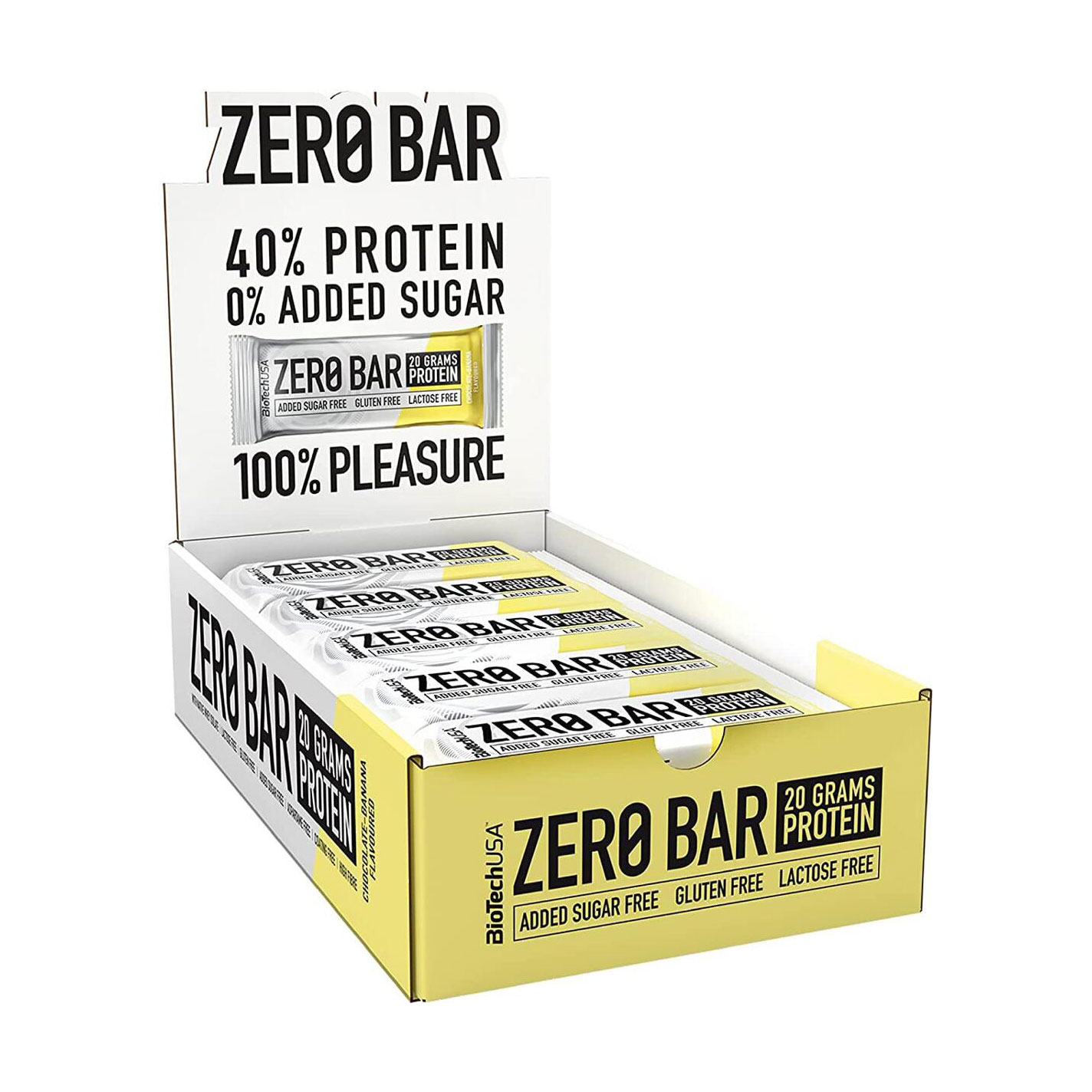 

Протеїновий батончик BioTech USA Zero Bar Шоколад-банан, 20*50 г