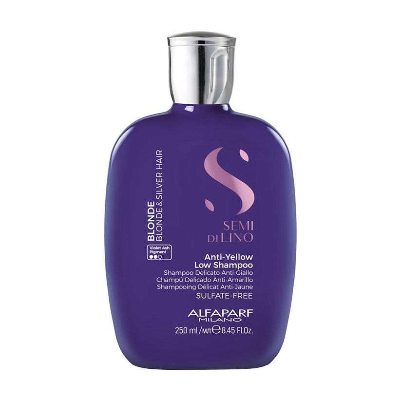 

Шампунь Alfaparf Milano Semi Di Lino Blonde Anti-Yellow Low Shampoo для світлого та знебарвленого волосся, 250 мл
