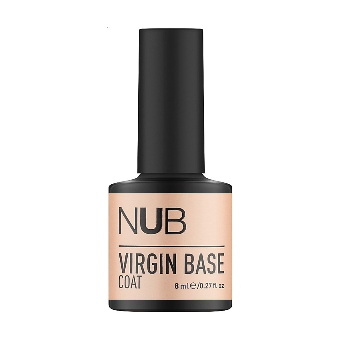

Камуфлювальна каучукова база для гель-лаку NUB Virgin Base Coat 04 Персикова троянда, 8 мл