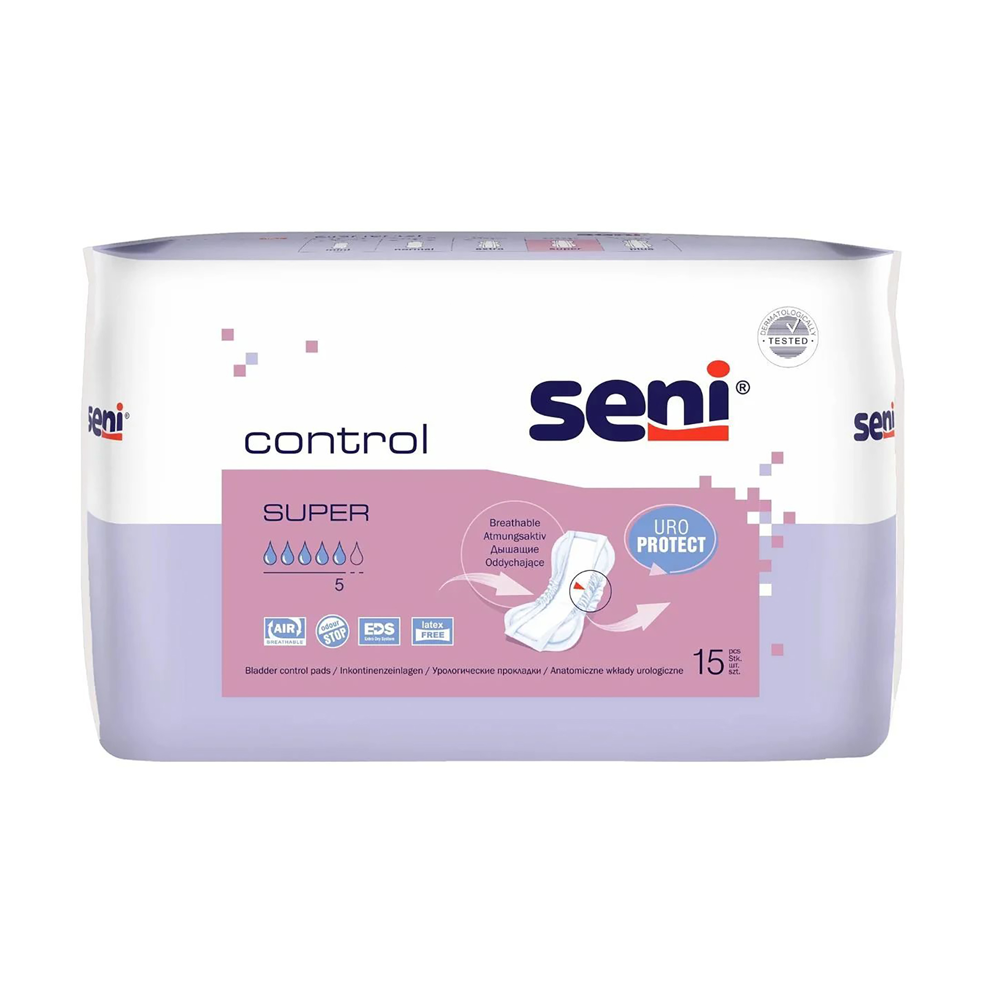 

Прокладки урологічні Seni Control Super, 15 шт