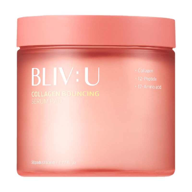 

Уцінка! Пади для обличчя Bliv:U Collagen Bouncing Serum Pad з колагеном, 50 шт