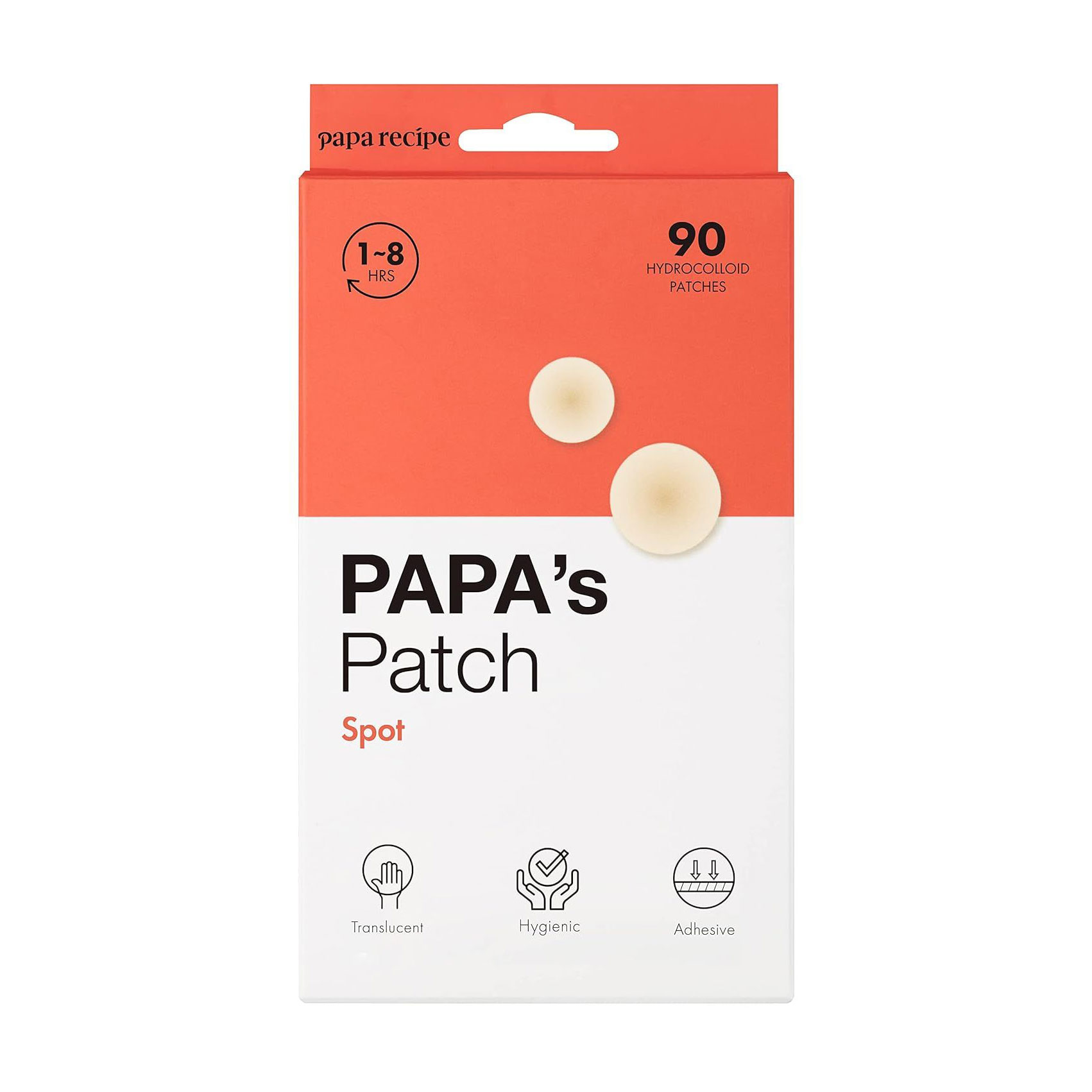 

Патчі проти прищів Papa Recipe Papa's Patch Spot із саліциловою кислотою, 90 шт