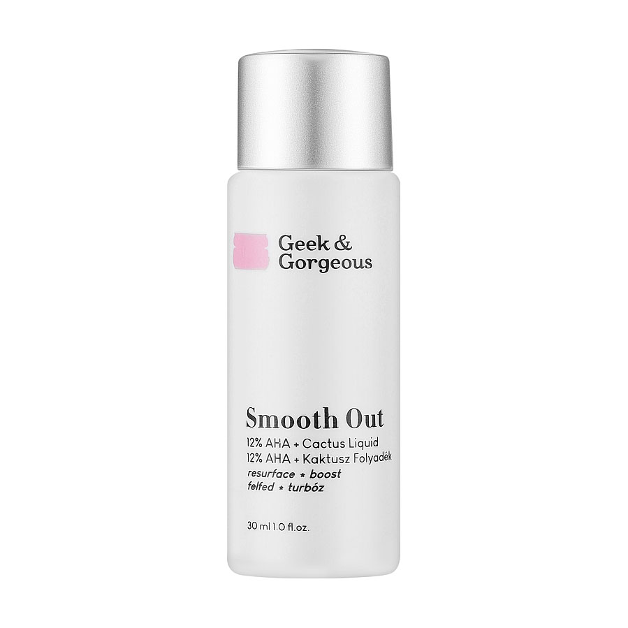 

Ексфоліант для обличчя Geek & Gorgeous Smooth Out 12% AHA + Cactus Liquid з AHA кислотами та екстрактом кактуса, 30 мл