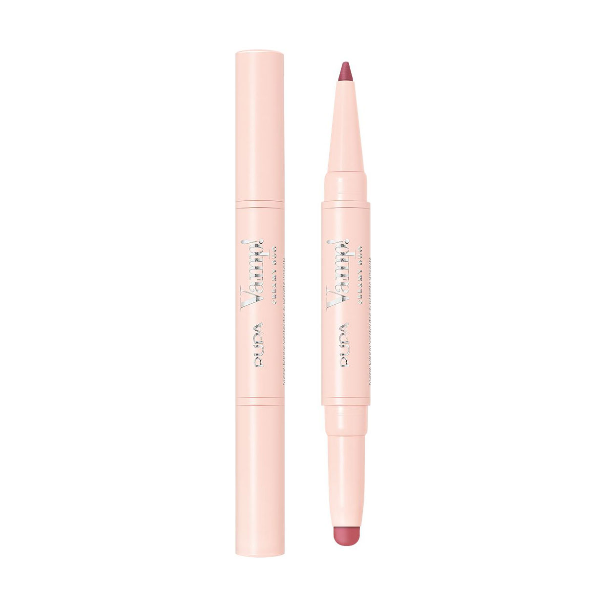 

Помада-олівець для губ 2 в 1 Pupa Vamp! Creamy Duo Contouring Lip Pencil & Brilliant Lipstick 008 Vintage Rose, 1 г