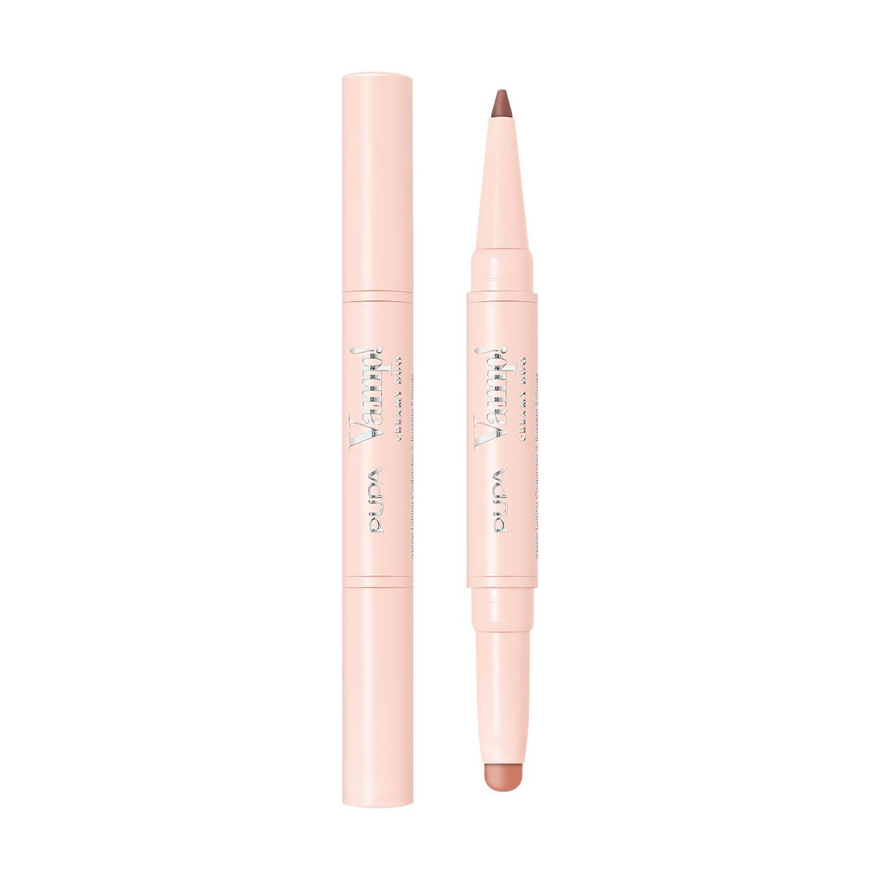 

Помада-олівець для губ 2 в 1 Pupa Vamp! Creamy Duo Contouring Lip Pencil & Brilliant Lipstick 002 Medium Nude, 1 г