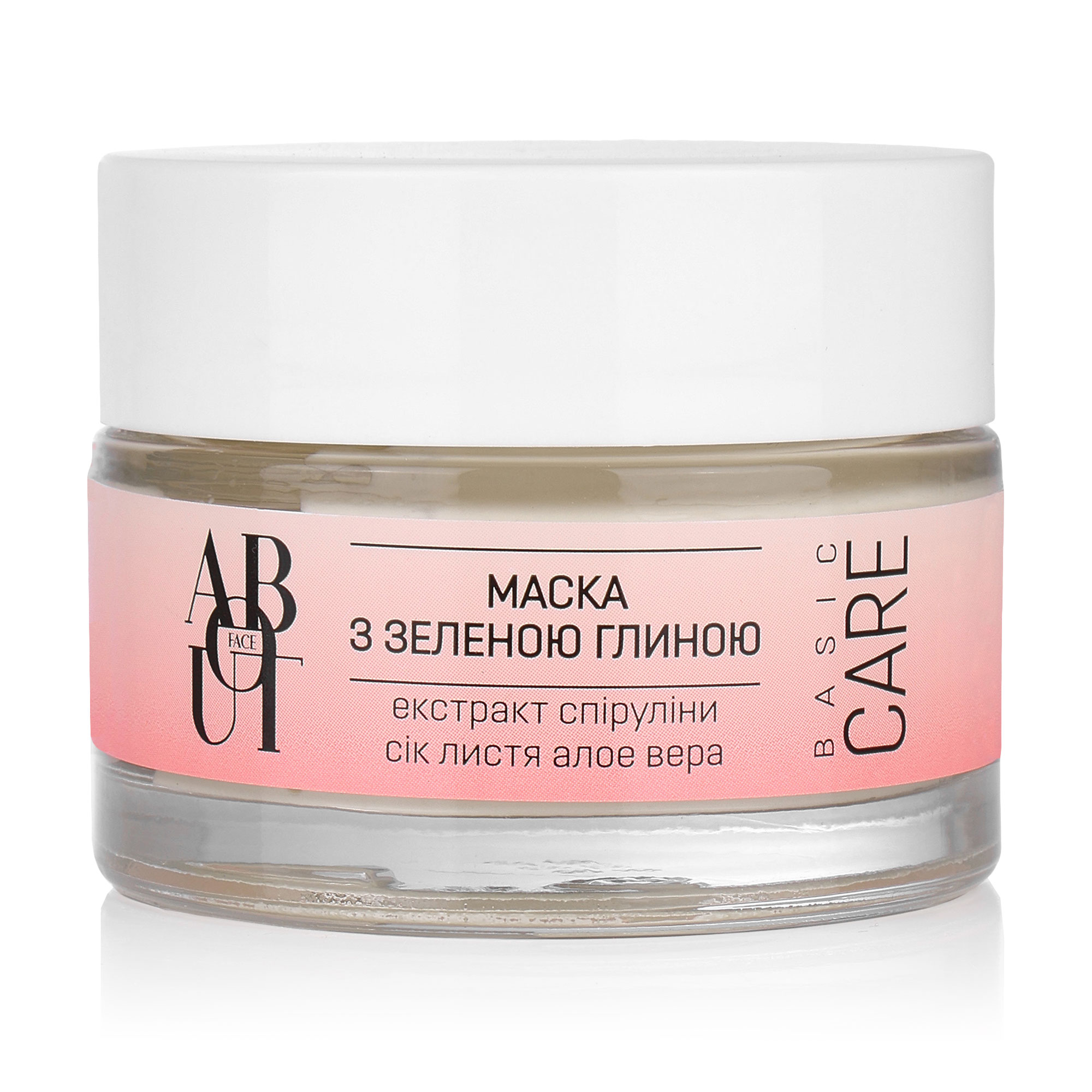 

Маска з зеленою глиною ABOUT face для комбінованої та жирної шкіри, 50 мл