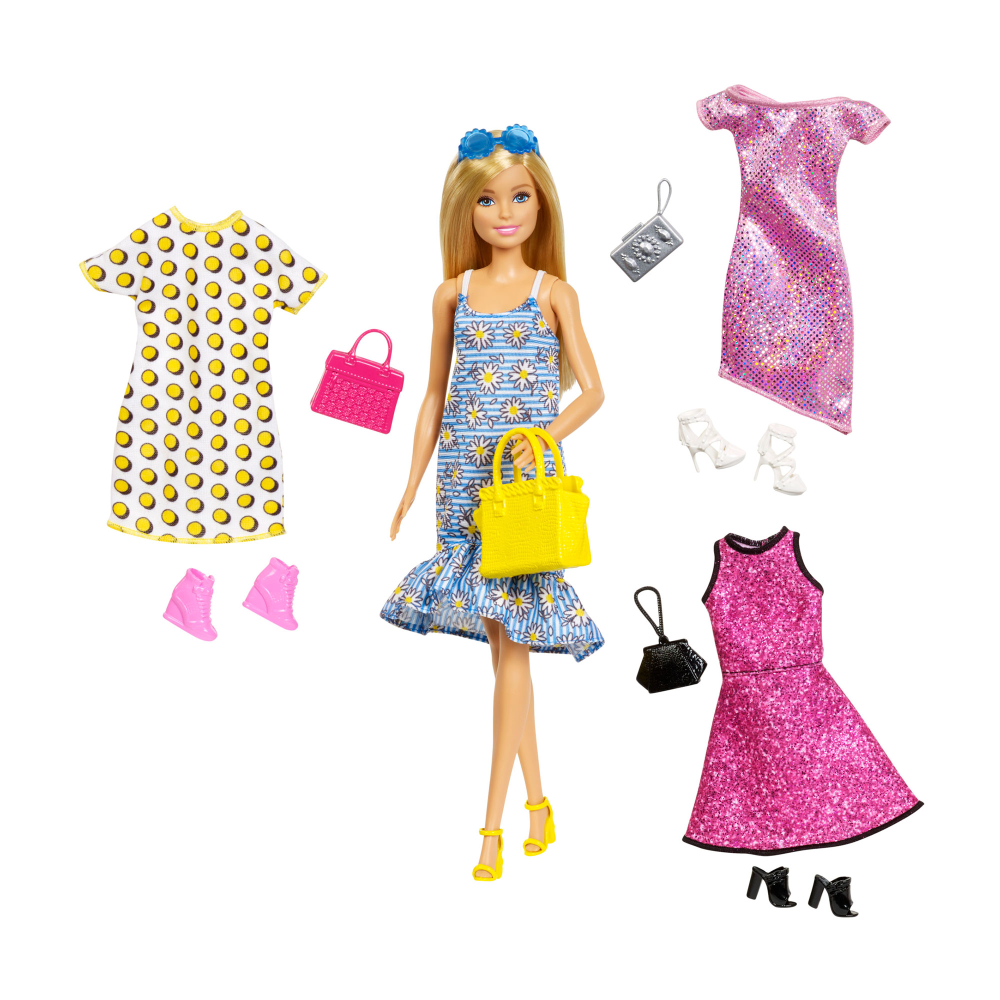 

Лялька Barbie з нарядами, 29 см, від 3 років (JCR80)