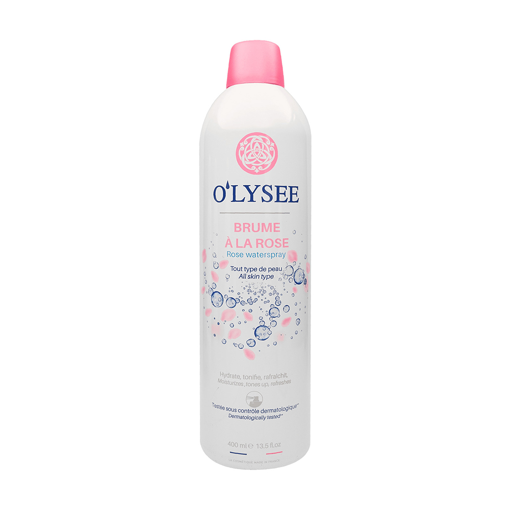 

Зволожувальний спрей-міст для обличчя та тіла O'LYSEE Rose Waterspray з ароматом троянди, 400 мл