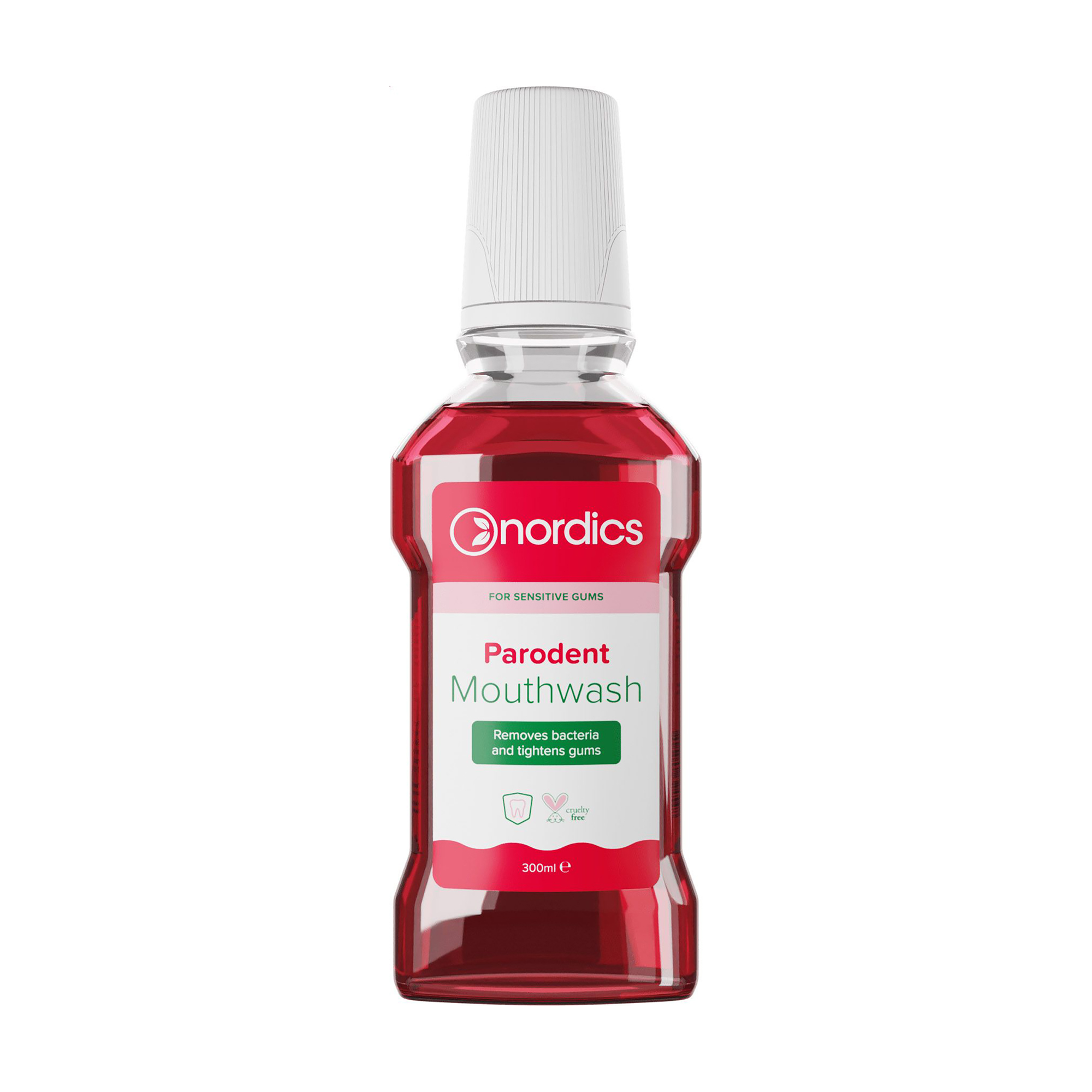 

Ополіскувач для ротової порожнини Nordics Parodent Mouthwash для зміцнення ясен, 300 мл