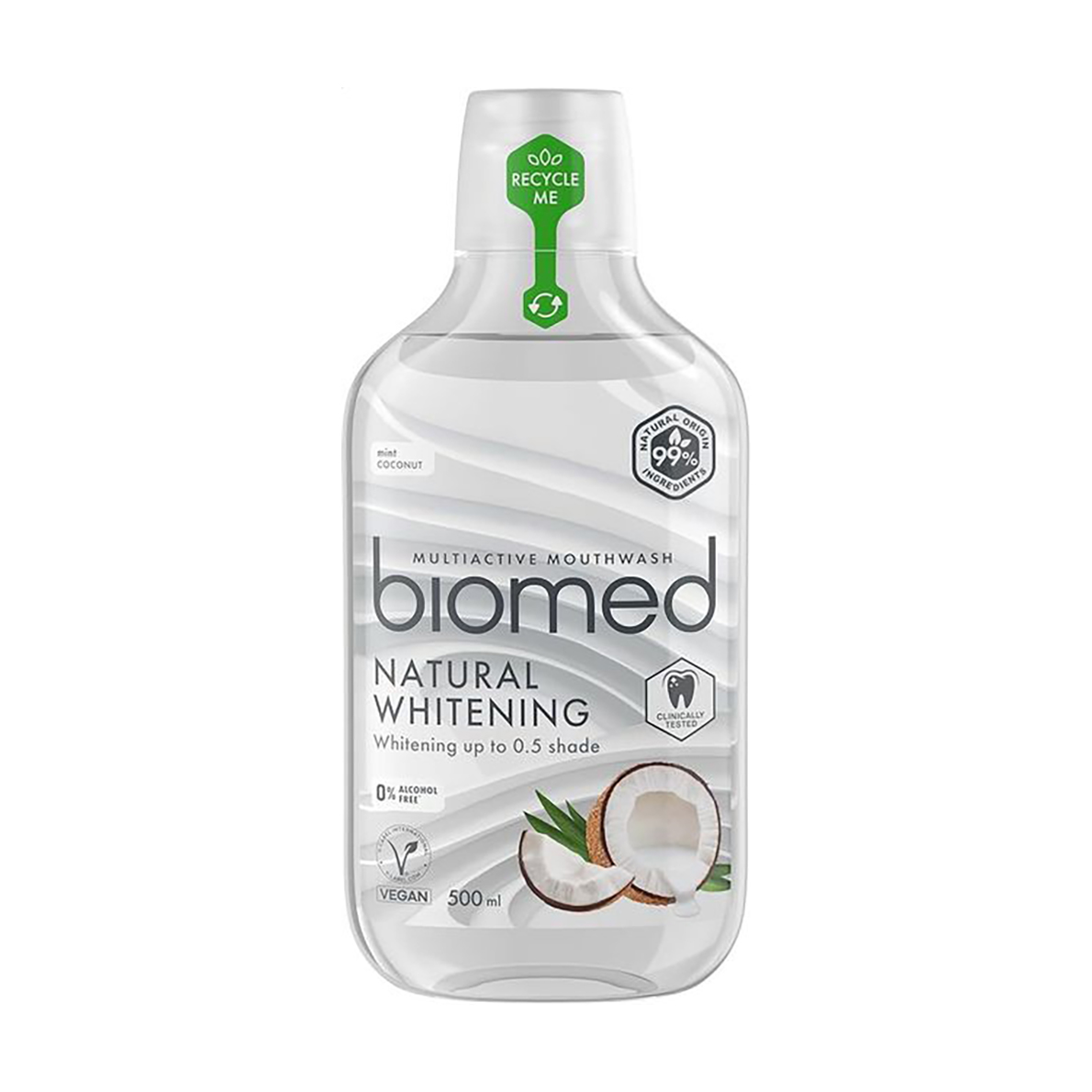 

Ополіскувач для ротової порожнини BioMed Natural Whitening, 500 мл