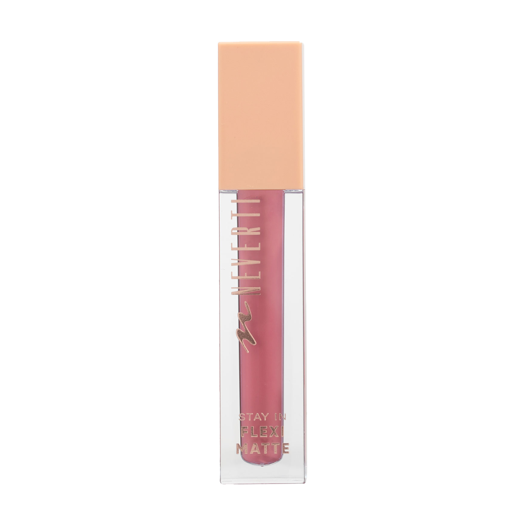 

Рiдка матова помада для губ Neverti Matte Liquid Lipstick NP801, 007 Pink-a-Boo, 4.5 мл