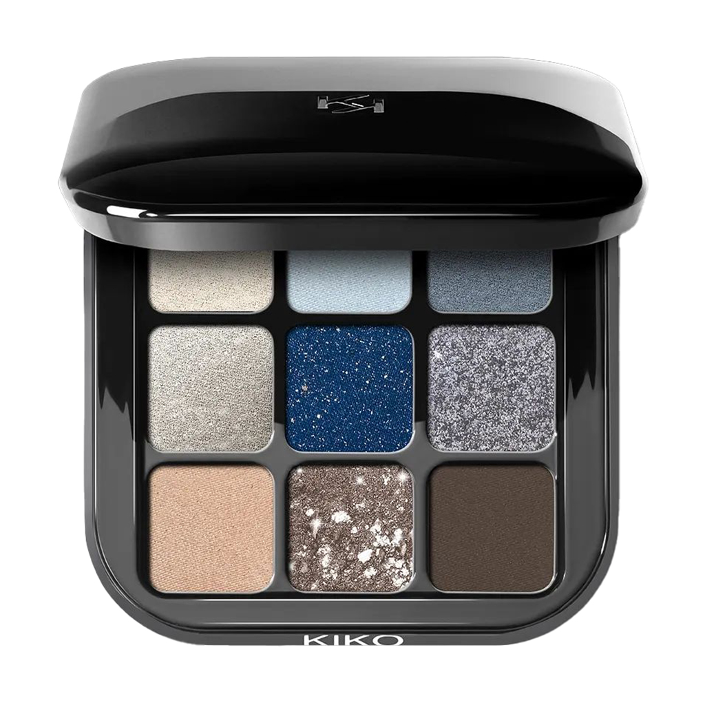 

Палетка тіней для повік Kiko Milano Glamour Multi Finish Eyeshadow Palette 05 Blue Variations, 2.5 г
