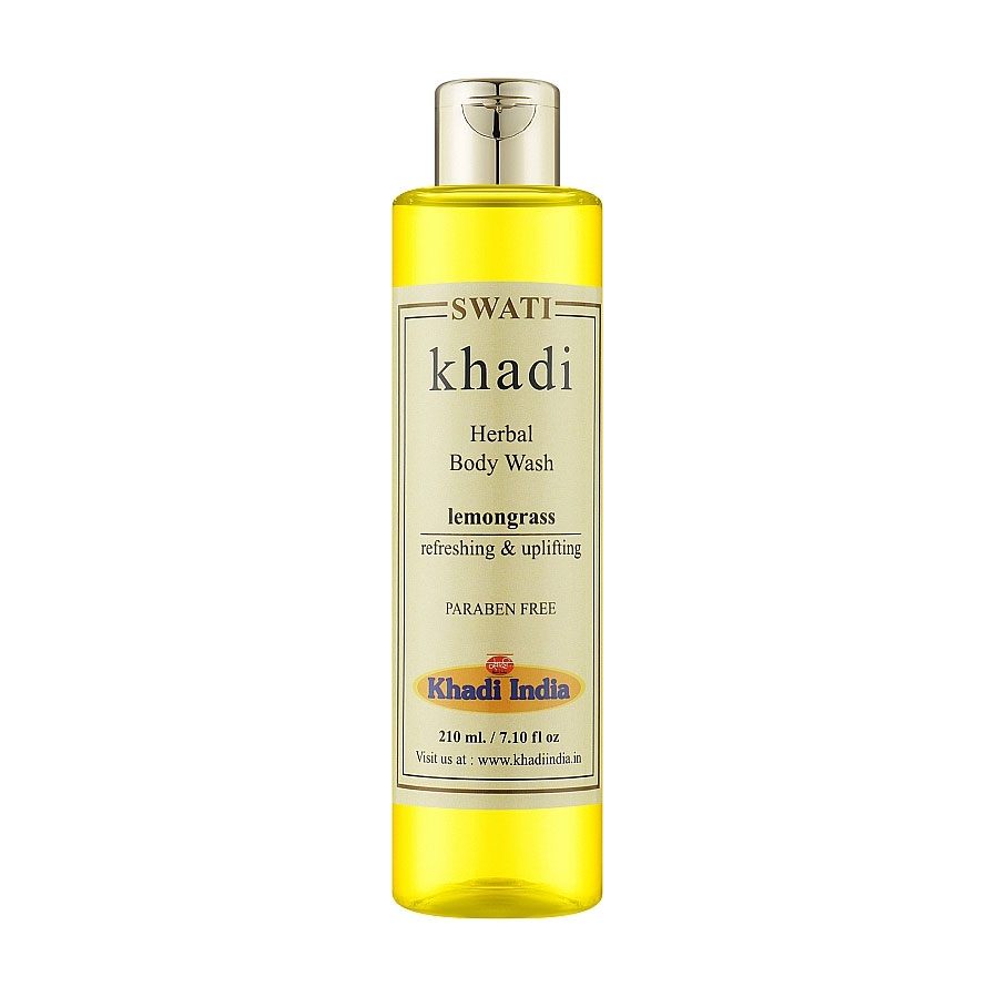

Трав'яний гель для душу Khadi Swati Herbal Body Wash Lemongrass Лемонграс, 210 мл