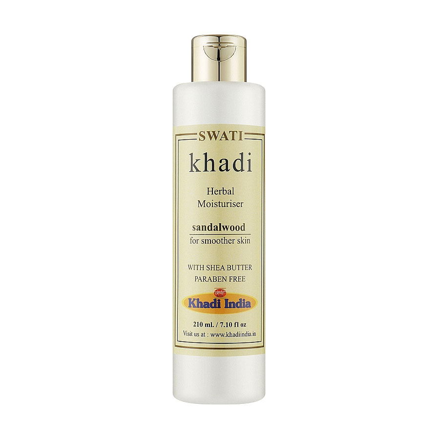 

Трав'яний зволожувальний лосьйон для тіла Khadi Swati Herbal Moisturising Lotion Sandalwood Сандалове дерево, 210 мл