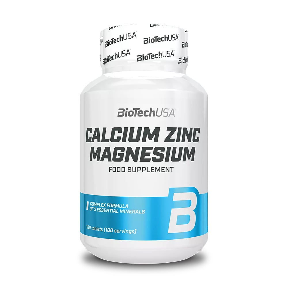 

Кальцій, цинк та магній BioTech USA Calcium Zinc Magnesium, 100 таблеток