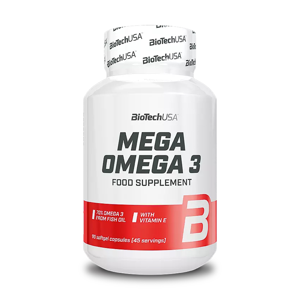 

Омега 3 BioTechUSA Mega Omega 3, 90 гелевих капсул