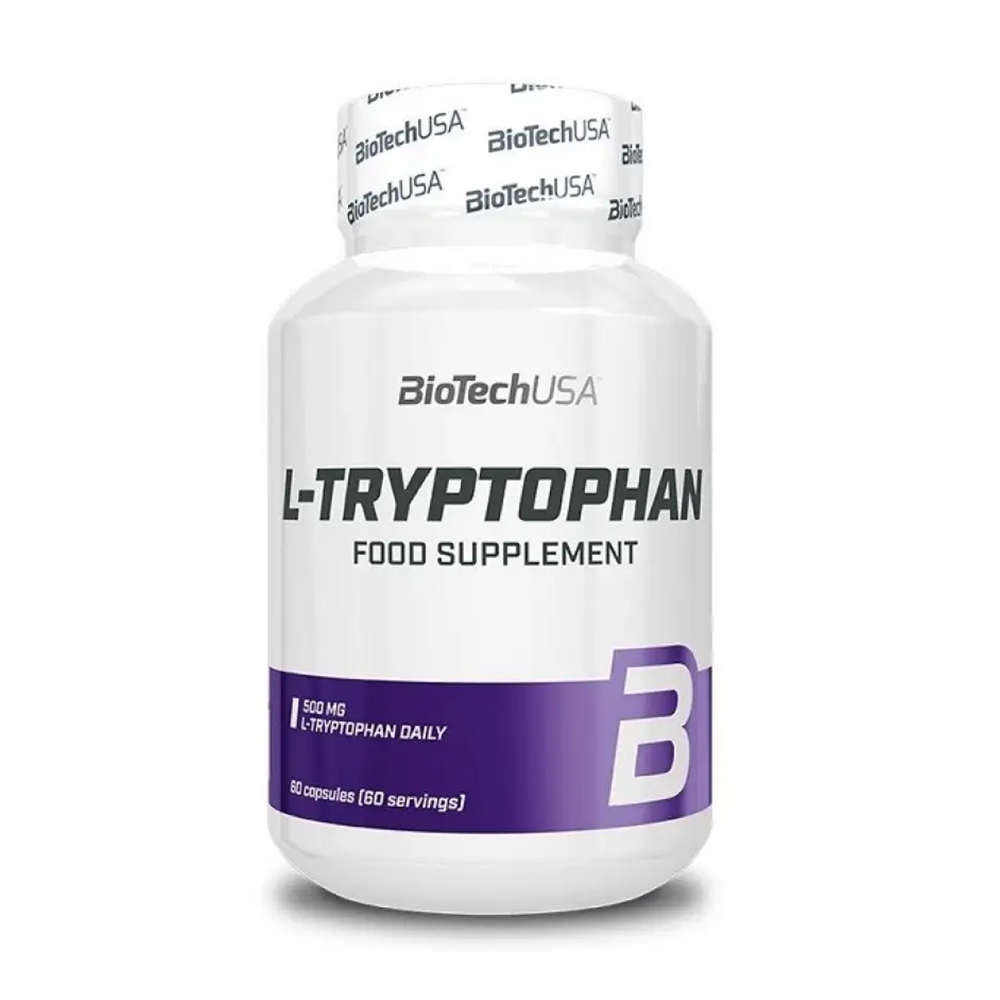 

L-триптофан BioTechUSA L-Tryptophan, 500 мг, 60 капсул