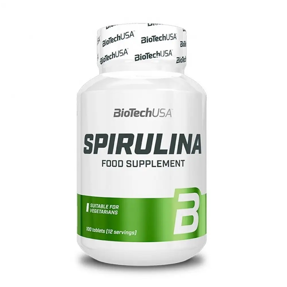 

Спіруліна BioTech USA Spirulina, 100 таблеток