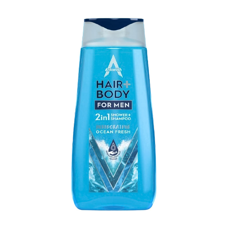 

Чоловічий шампунь-гель для душу Astonish Hair + Body For Men 2 in 1 Shower + Shampoo Океанська свіжість, 400 мл