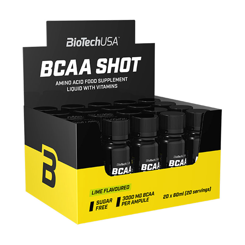 

Амінокислота BioTechUSA BCAA Shot Лайм, в рідині, 20*60 мл