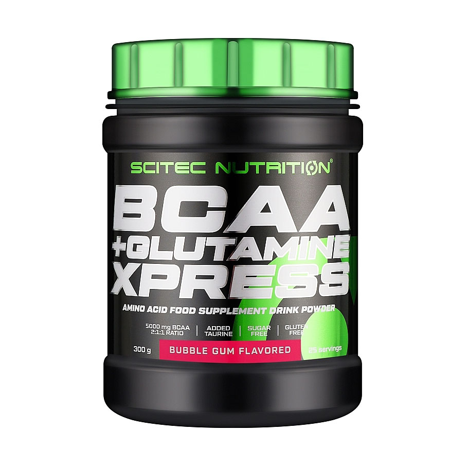 

Амінокислоти Scitec Nutrition BCAA + Glutamine Xpress Бабл гам, в порошку, 300 г