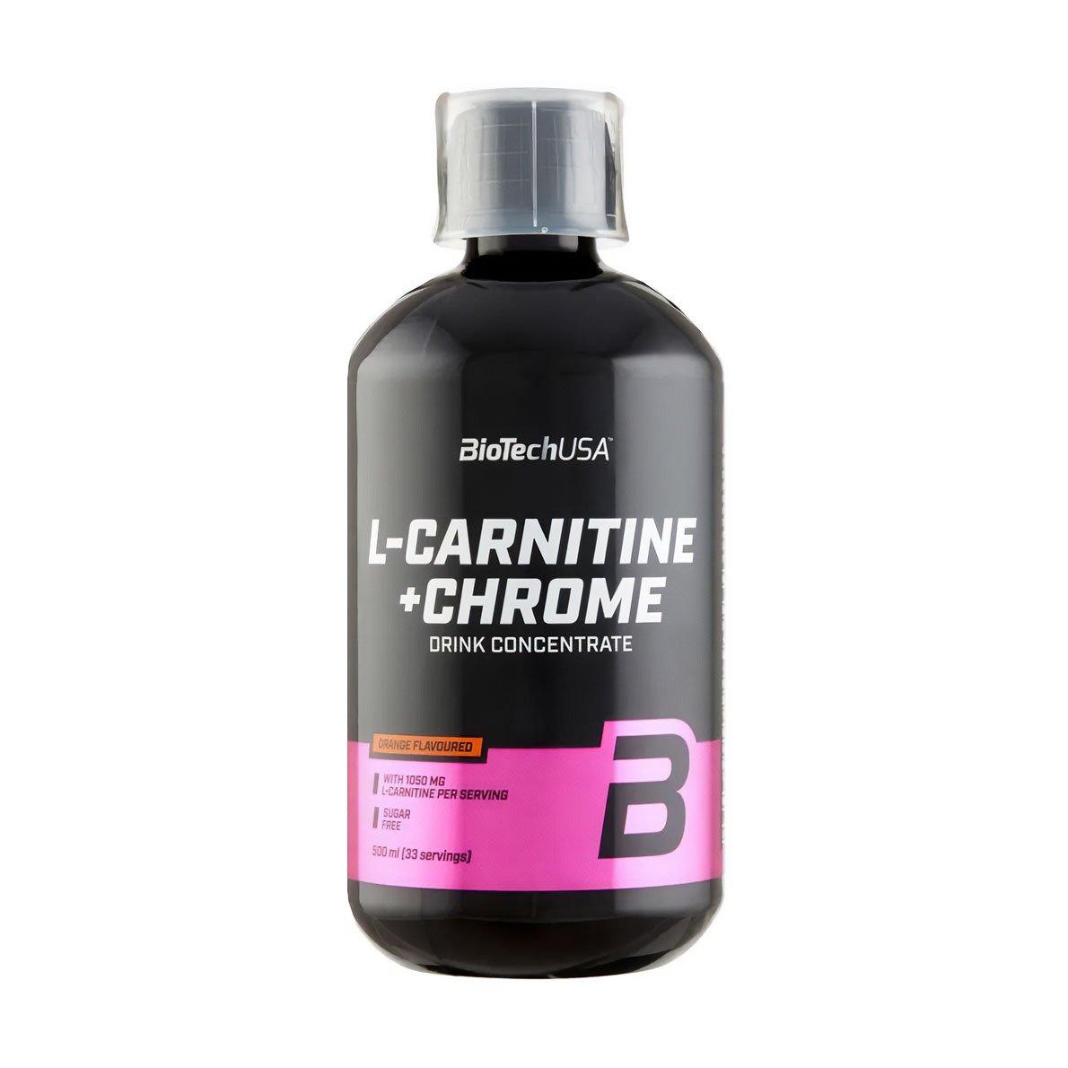 

L-Карнітин та хром BioTech USA L-Carnitine + Chrome Апельсин, в рідині, 1000 мг, 500 мл