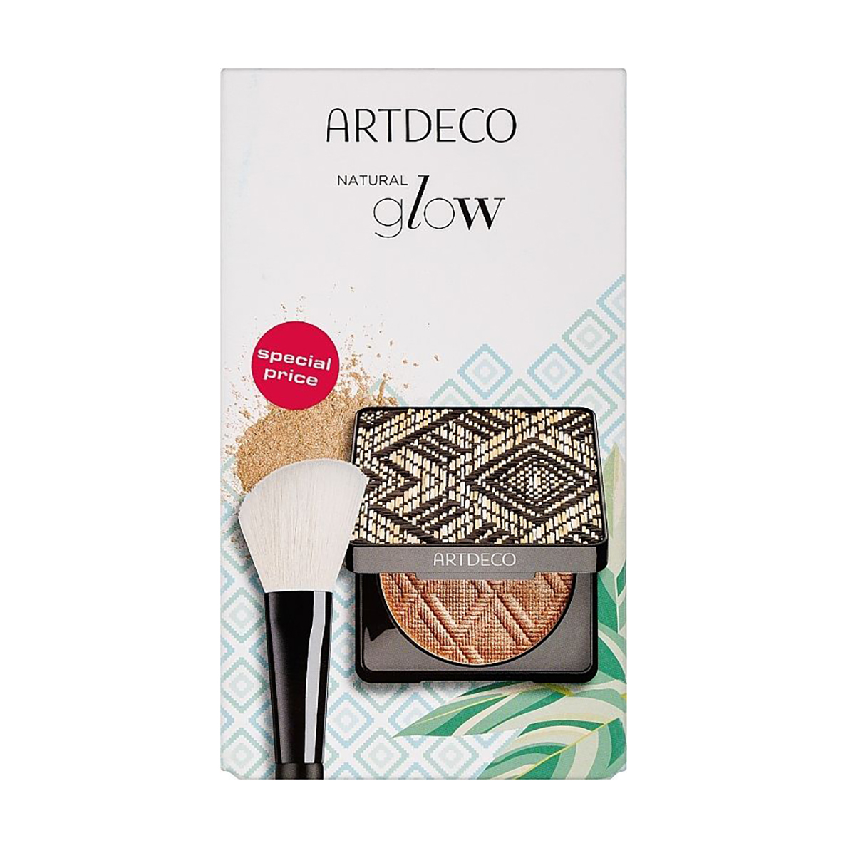 Набір для макіяжу обличчя Artdeco Glow Bronzer & Powder Brush Set (пудра-бронзер, 10 г + пензлик для пудри)