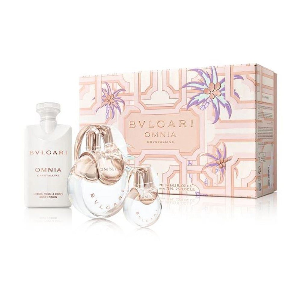 

Парфумований набір жіночий Bvlgari Omnia Crystalline (туалетна вода, 100 мл + туалетна вода, 15 мл + лосьйон для тіла, 75 мл)