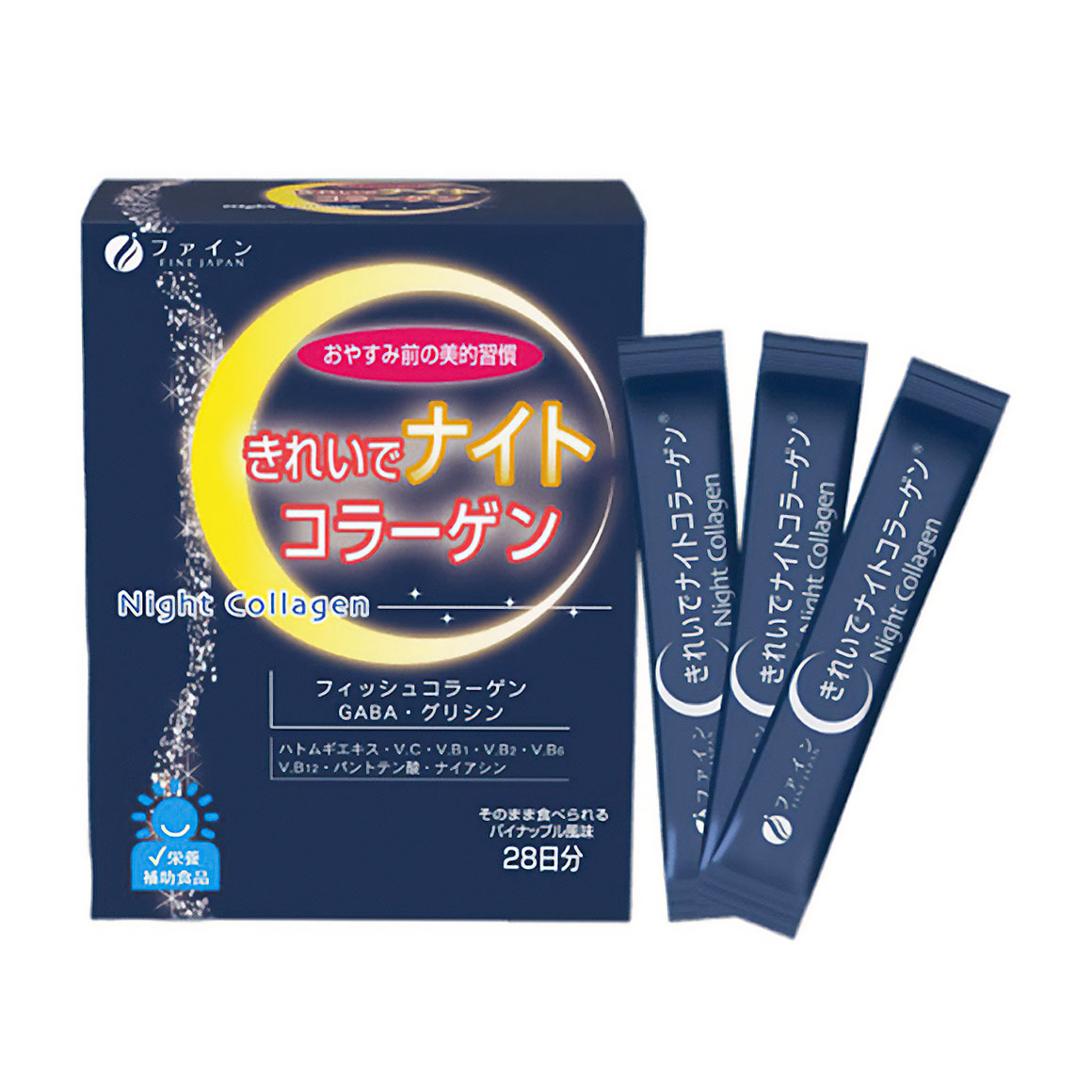 

Нічний колаген Fine Japan Night Collagen, 28 стіків