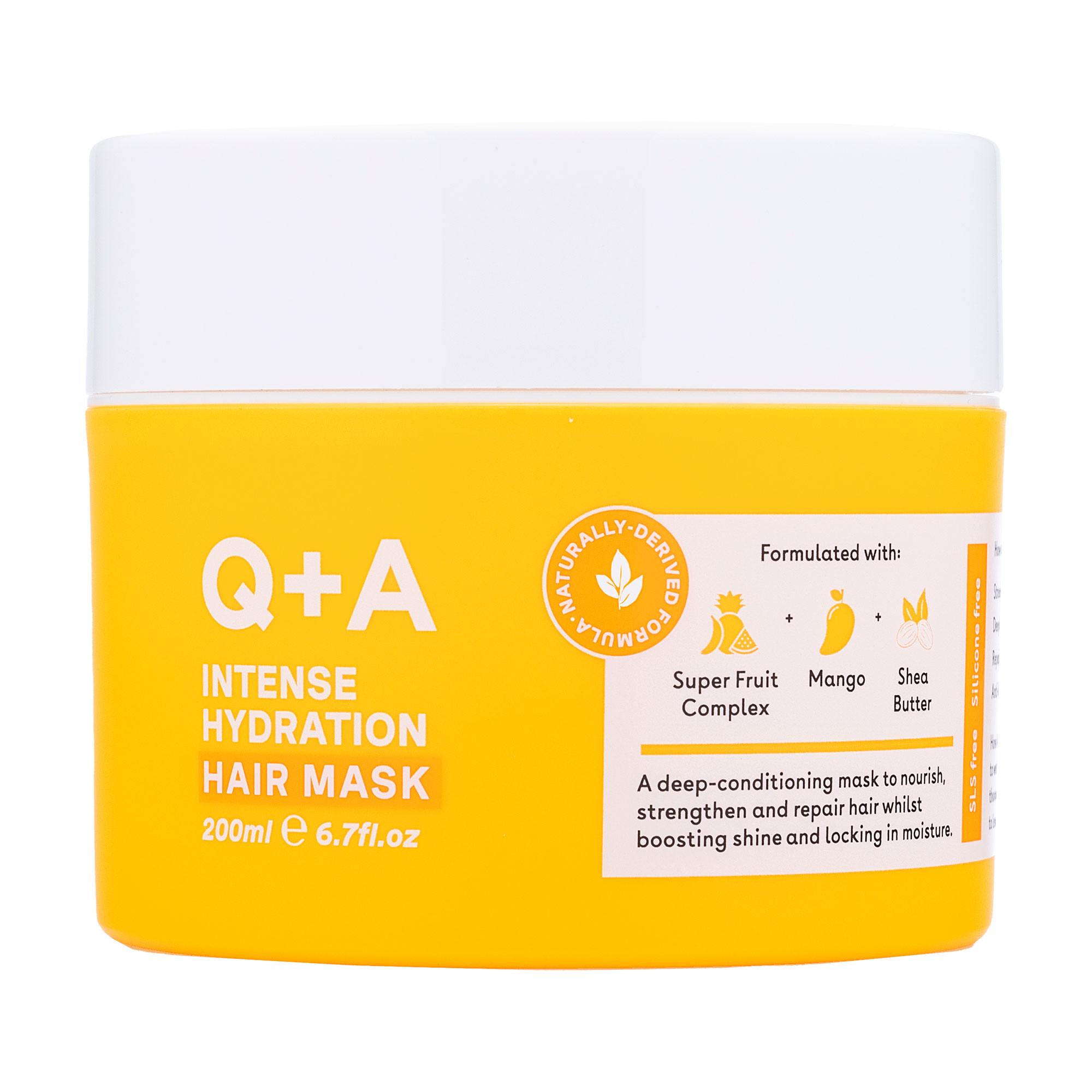 

Маска Q+A Intense Hydration Hair Mask для інтенсивного зволоження волосся, 200 мл