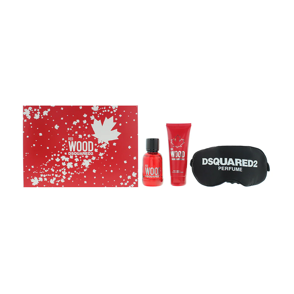 

Уцінка! Парфумований набір жіночий Dsquared2 Red Wood Pour Femme (туалетна вода, 50 мл + гель для душу, 100 мл + маска для сну)
