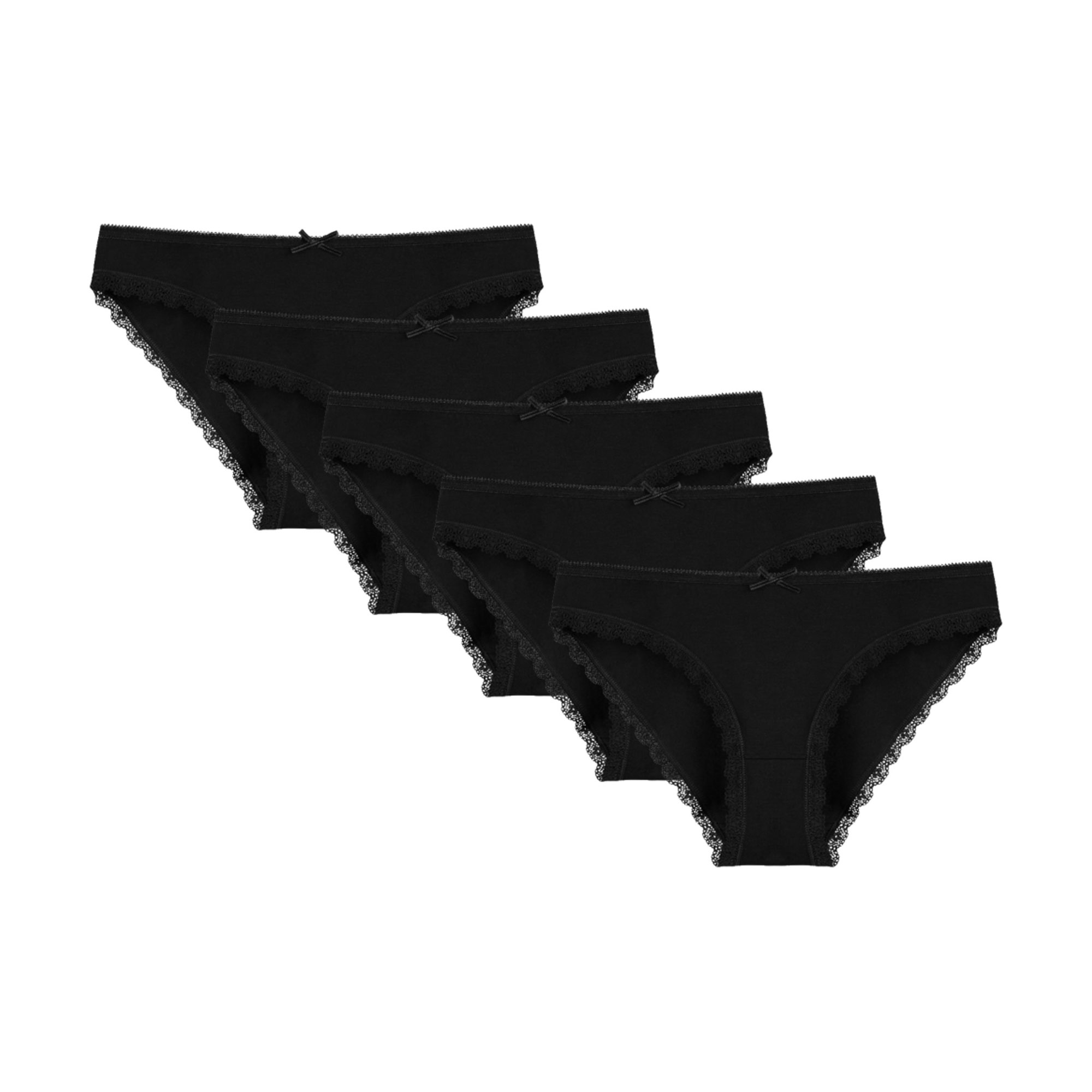 

Труси-сліпи жіночі Donella 2195S з мереживом, чорні, розмір XL, 5 шт