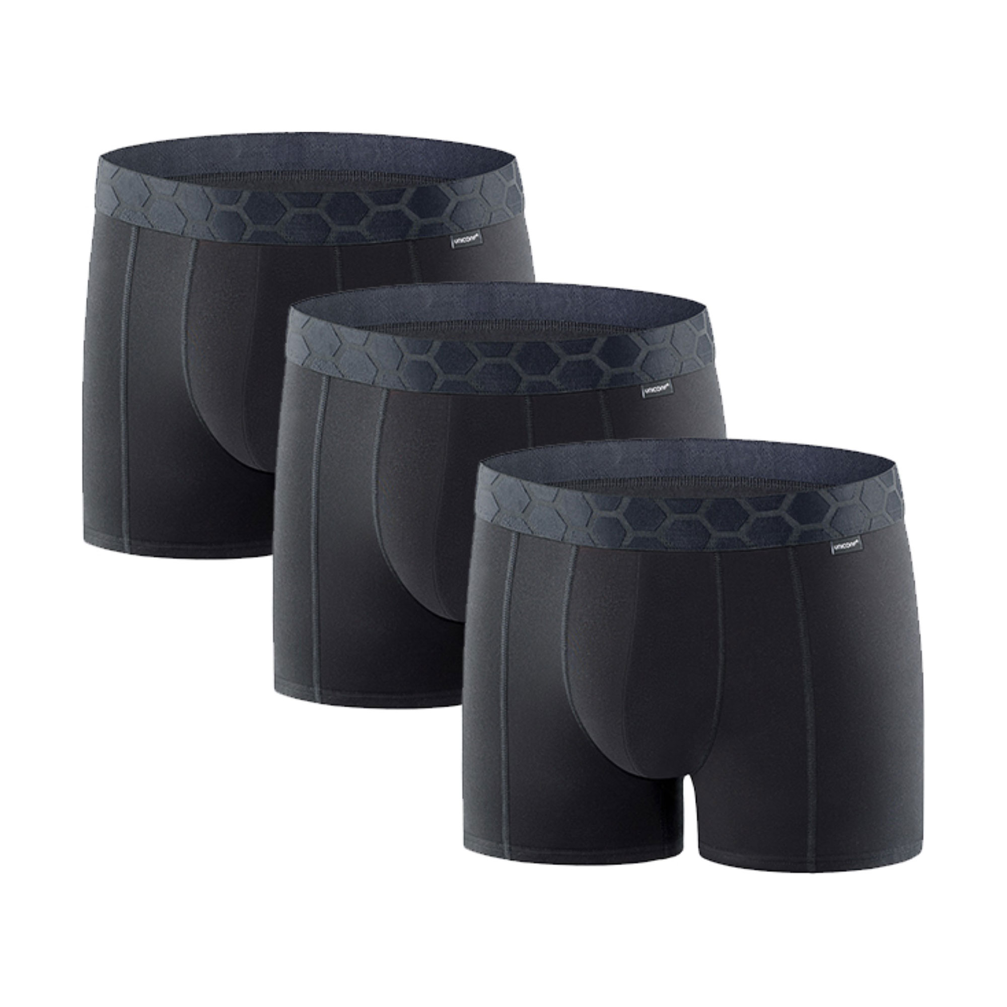 

Труси-боксери чоловічі Uniconf UBB116, Black, розмір L, 3 шт