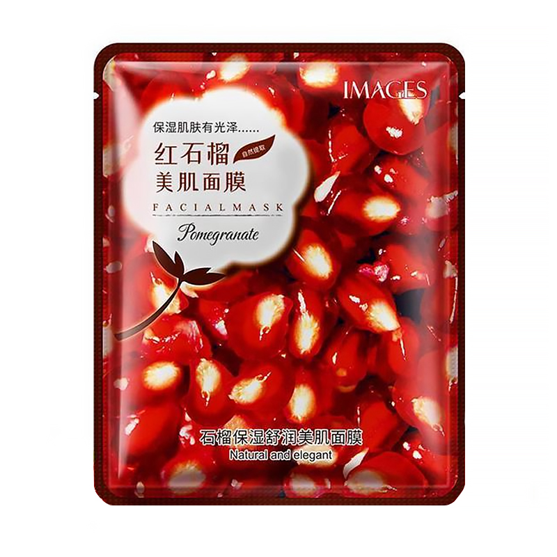 

Зволожувальна тканинна маска для обличчя Images Pomegranate з екстрактом гранату, 30 г