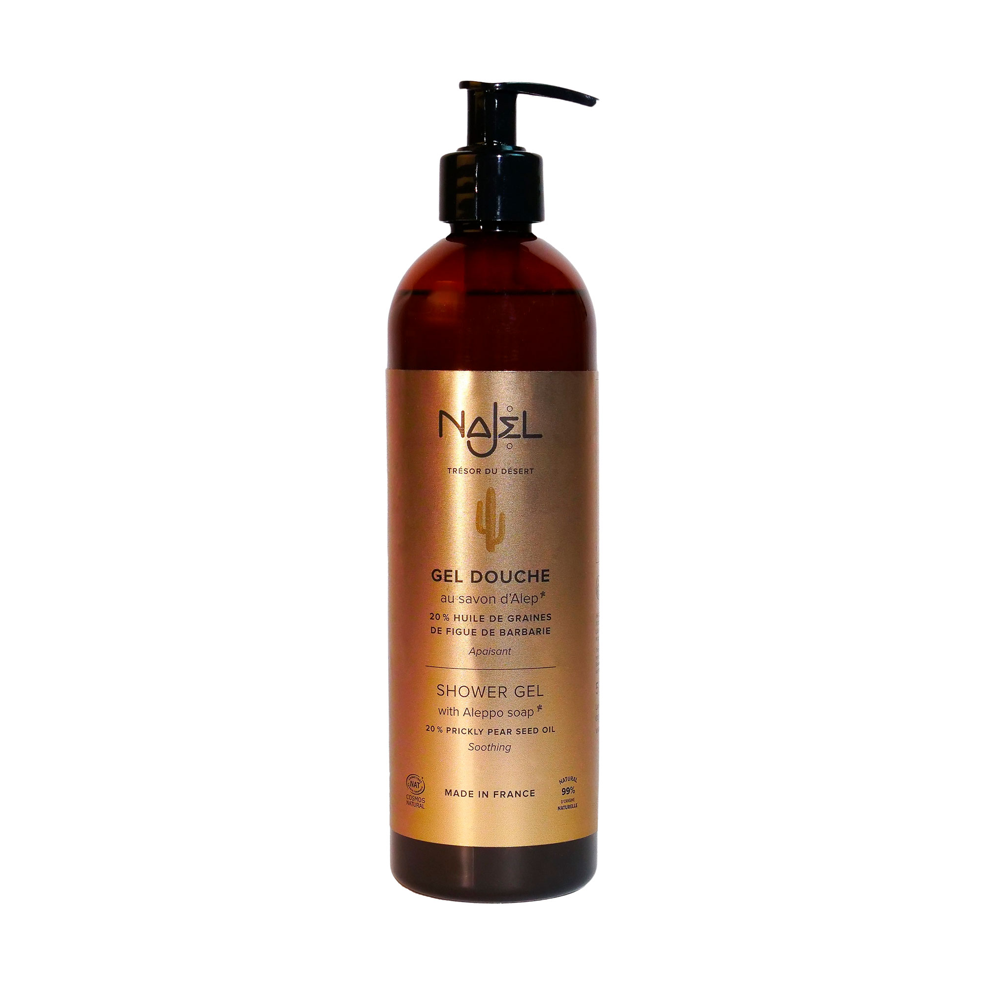 

Уцінка! Гель для душу Najel Prickly Pear Oil Shower Gel With Aleppo Soap з олією опунції, 500 мл