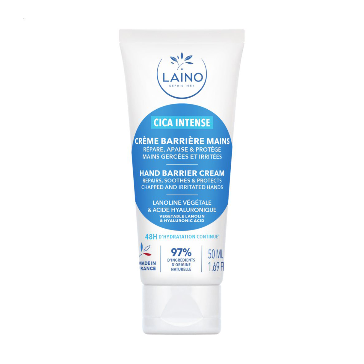 

Крем для рук Laino Cica Intense Hand Barrier Cream з ланоліном та гіалуроновою кислотою, 50 мл