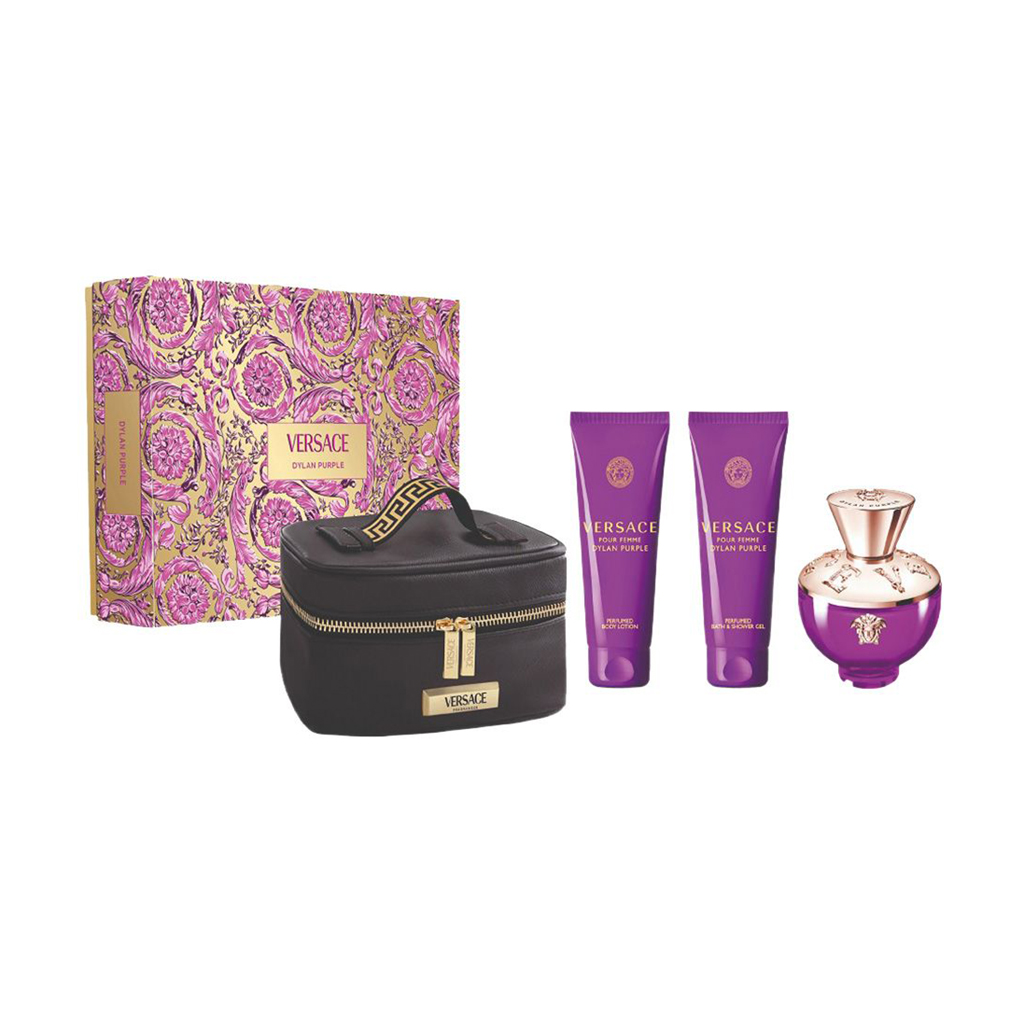 

Парфумований набір жіночий Versace Pour Femme Dylan Purple (парфумована вода, 100 мл + гель для душу, 100 мл + лосьйон для тіла, 100 мл + косметичка)