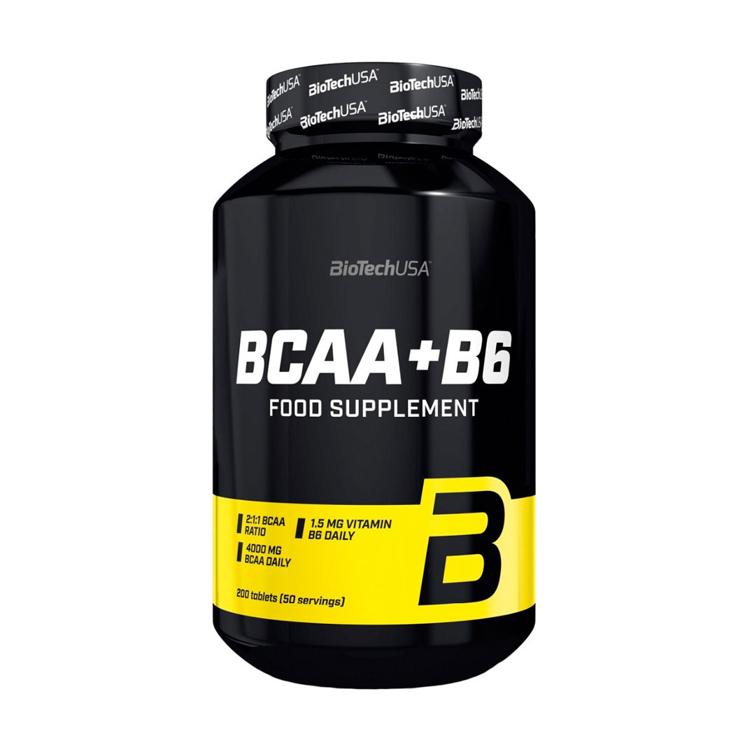 

Амінокислота та вітамін B6 BioTechUSA BCAA + B6, 200 таблеток