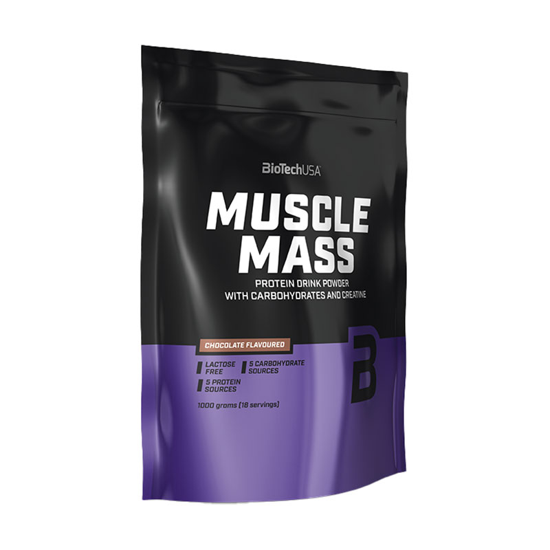 

Гейнер BioTechUSA Muscle Mass Шоколад, в порошку, 1 кг