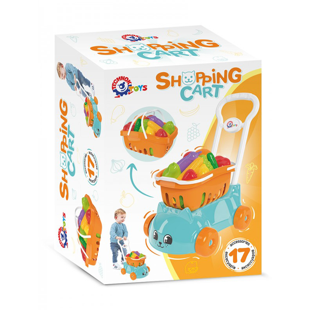 

Ігровий набір TechnoK Візок Котик, з набором фруктів, для хлопчиків, від 3 років, 46*44*26 см (7570)