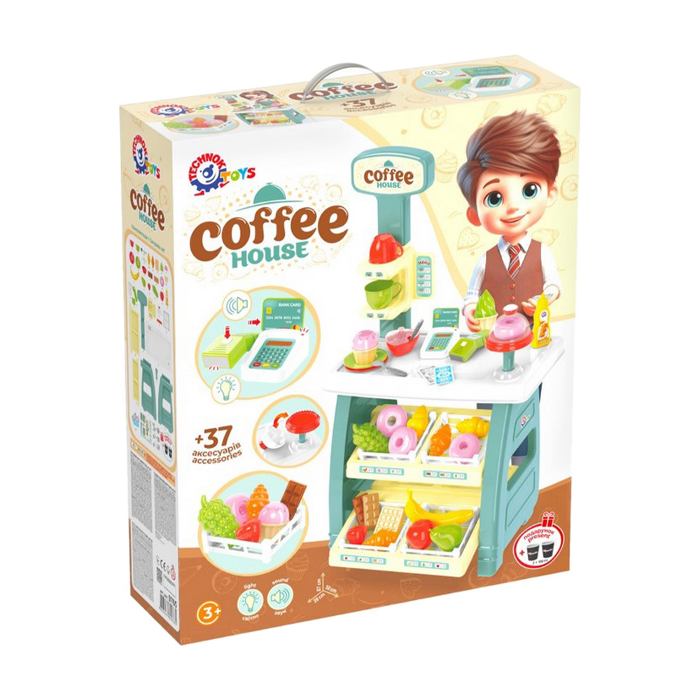 

Дитячий ігровий набір ТехноК Кав'ярня, від 3 років, 58*48*15.5 см (9765)